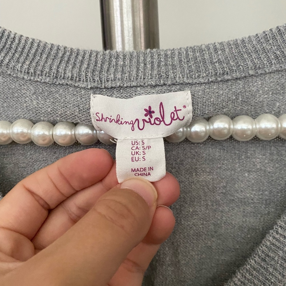 Shrinking Violet Sweater Size Small - image 2